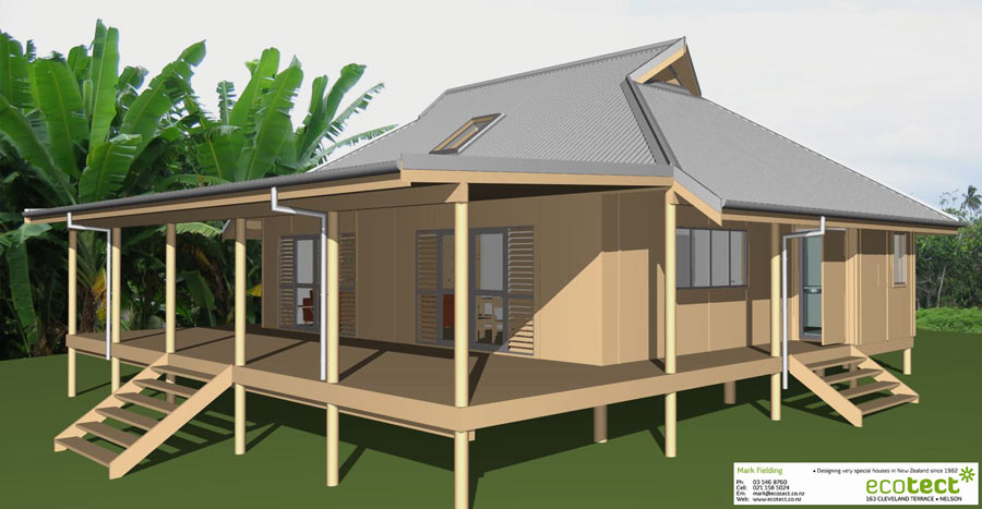 Aitutaki Holiday Home - Tropical Collection House Plans