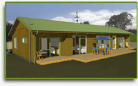 View Eco-House Plan: Solabode Mk3 3 BR + Carport