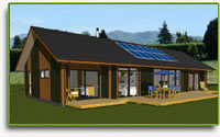 View Eco-House Plan: Solabode Mk3 2 BR + Garage