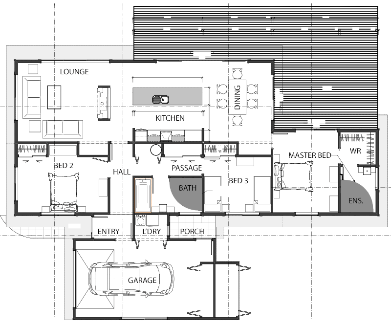 Solabode Mk2 3BR Eco House Plan