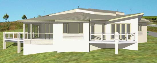South view Le Petit house