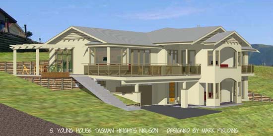 Final design rendering from North